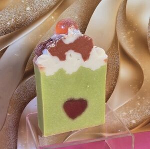 Mr. Grinch Candied Apple Organic Cold Process Swirl Soap. Handmade All Natur…